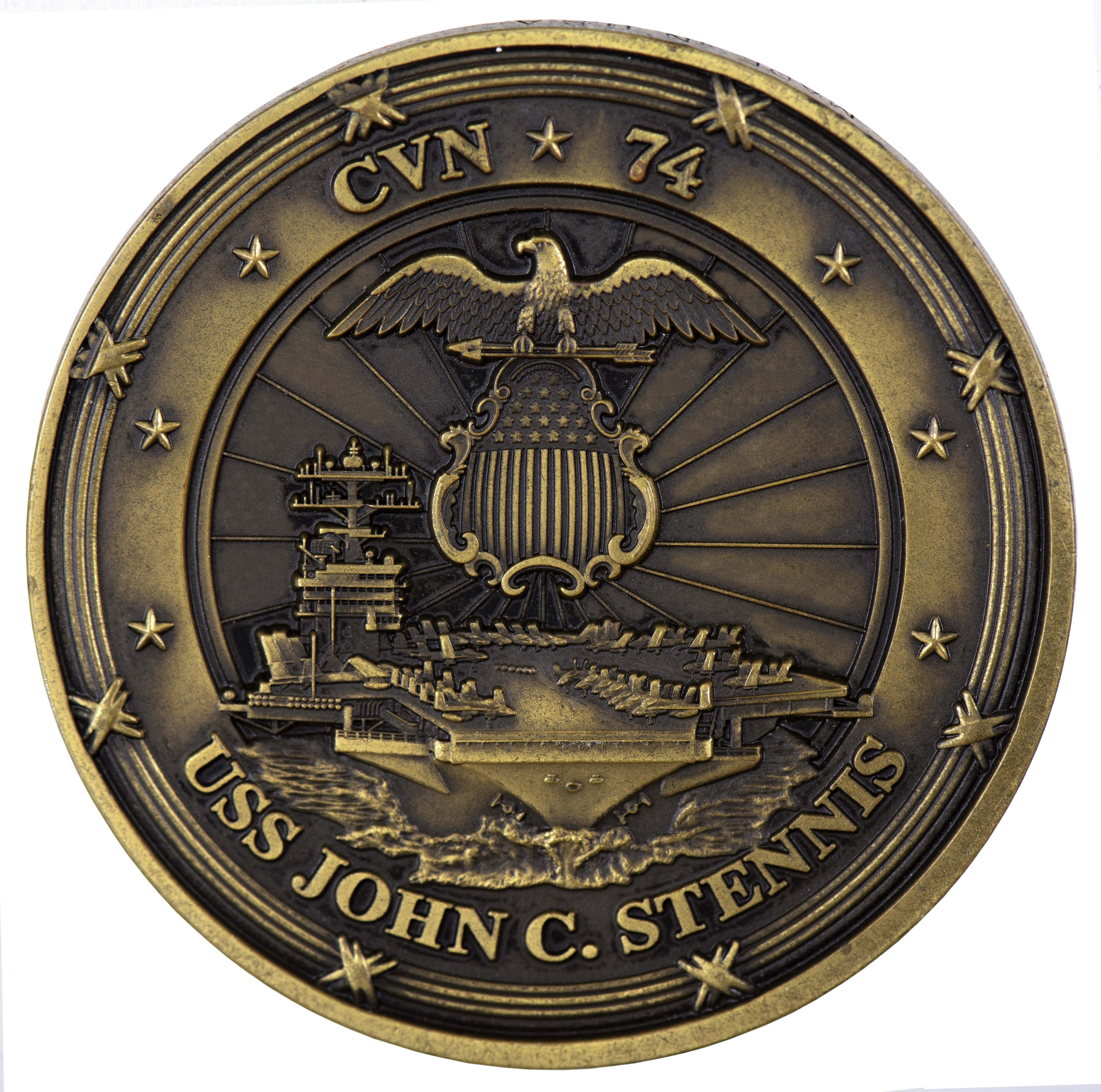 challenge coin of uss john c. stennis